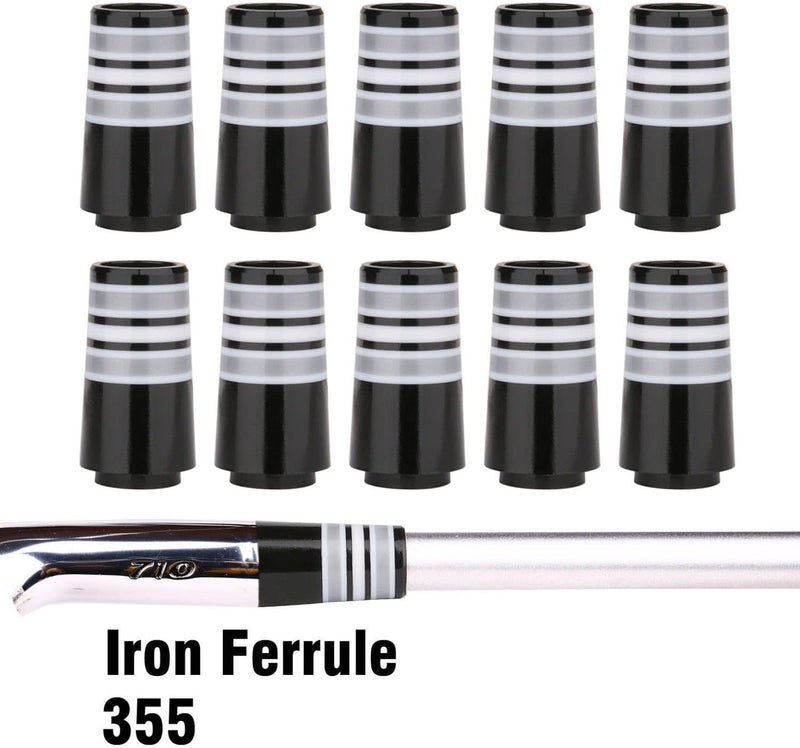 Golf Builder 10pcs Custom Tip .355 Golf Ferrules for Taper Tip Iron Wedge - Image 3